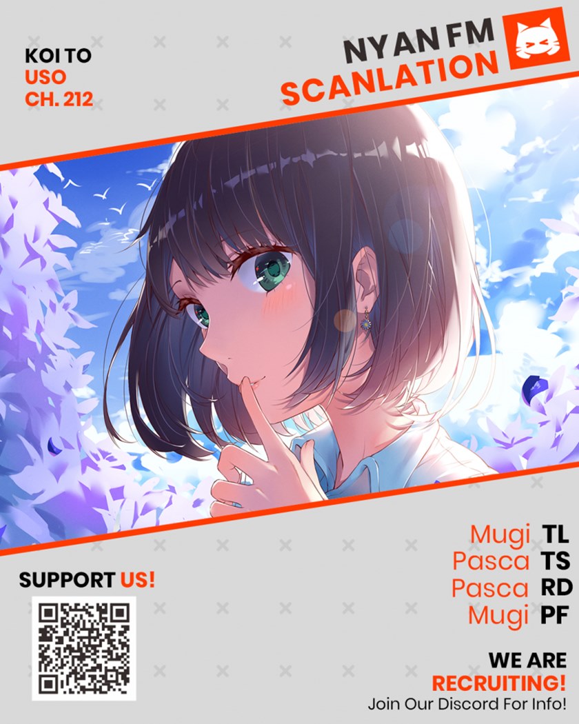 Koi to Uso Chapter 212 Bahasa Indonesia