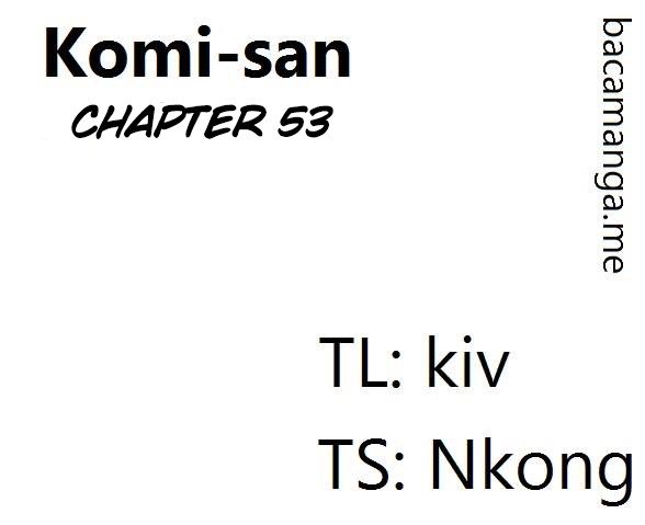 Komi san wa Komyushou Desu chapter 53