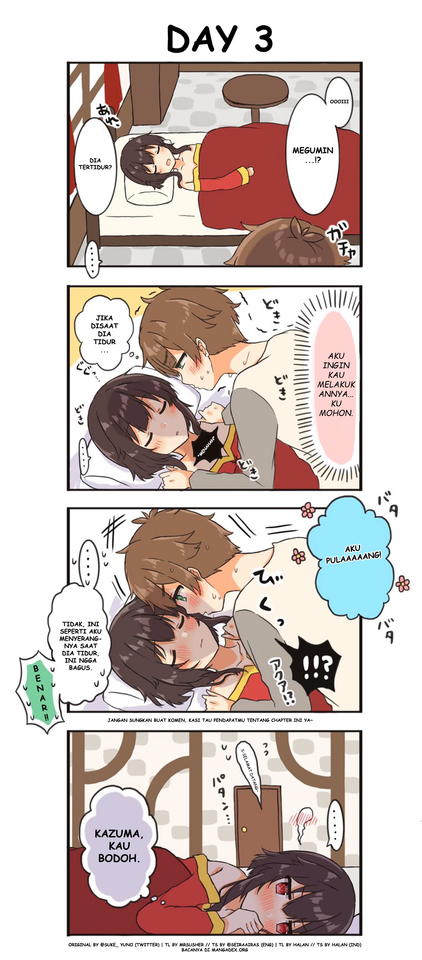 Kono Subarashii Sekai ni Shukufuku wo! – KazuMegu will get married in 100 days chapter 3