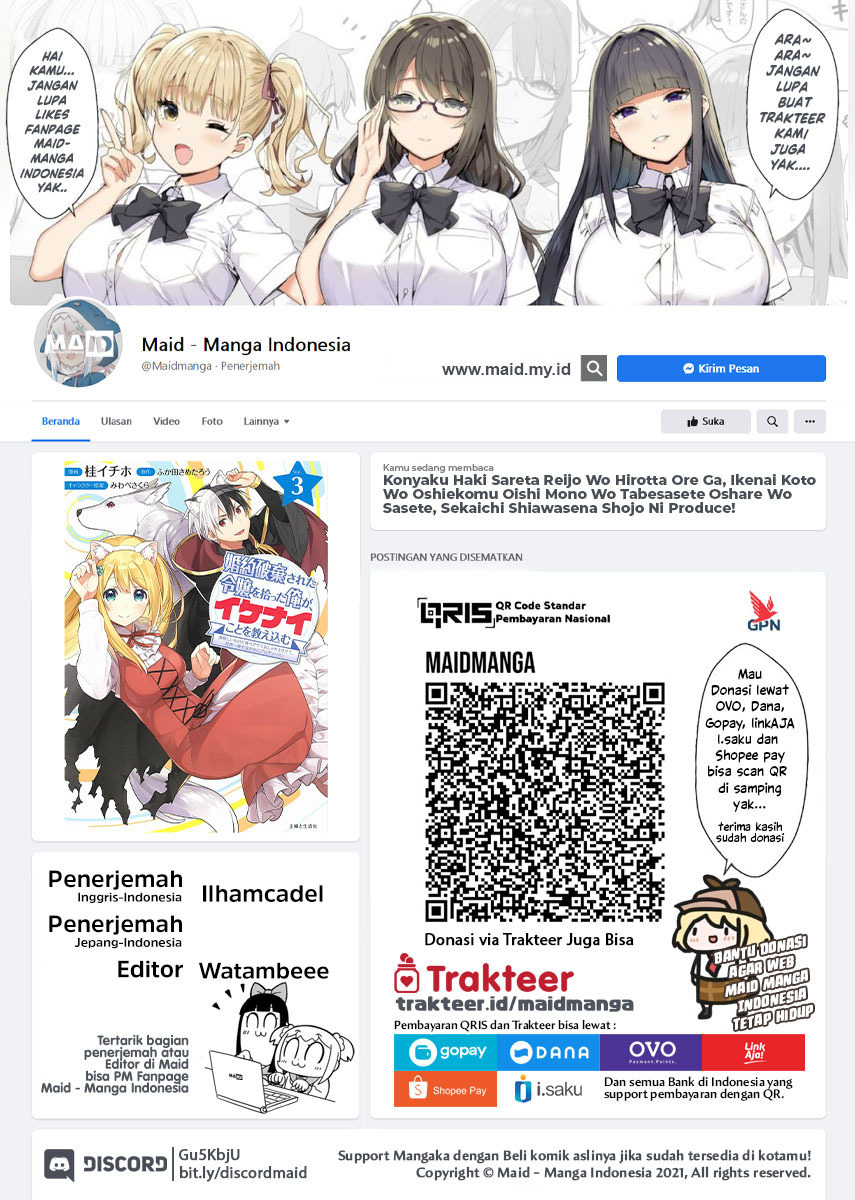 Konyaku Haki Sareta Reijo wo Hirotta Ore ga, Ikenai Koto wo Oshiekomu Oishi Mono wo Tabesasete Oshare wo Sasete, Sekaichi Shiawasena Shojo ni Produce! chapter 13