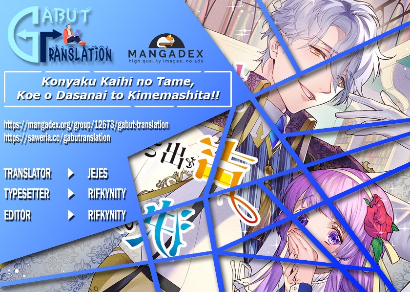 Konyaku Kaihi no Tame, Koe wo Dasanai to Kimemashita!! Chapter 01.2 Bahasa Indonesia