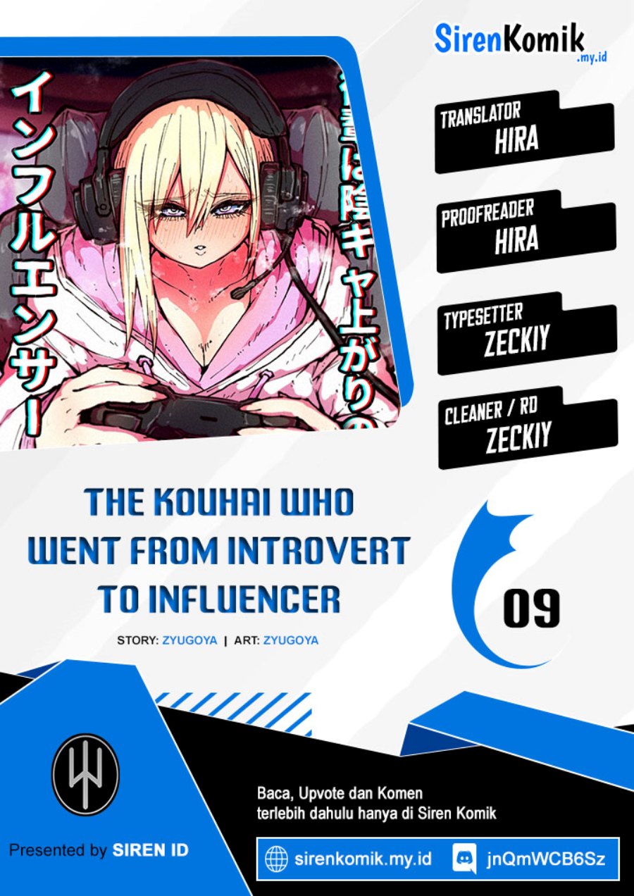 Kouhai wa Inkya Agari no Infuruensaa chapter 9