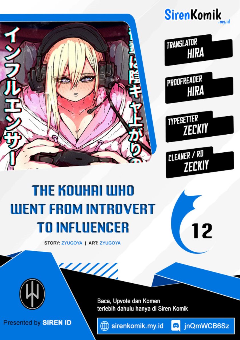 Kouhai wa Inkya Agari no Infuruensaa chapter 12