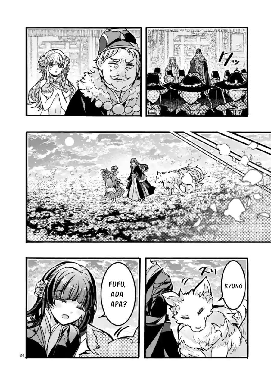 Koukyuu wo Tsuihousareta Kitai no Akujo wa Rikyuu de Aiken wo Mofumofu shitetai Chapter 02 Bahasa Indonesia