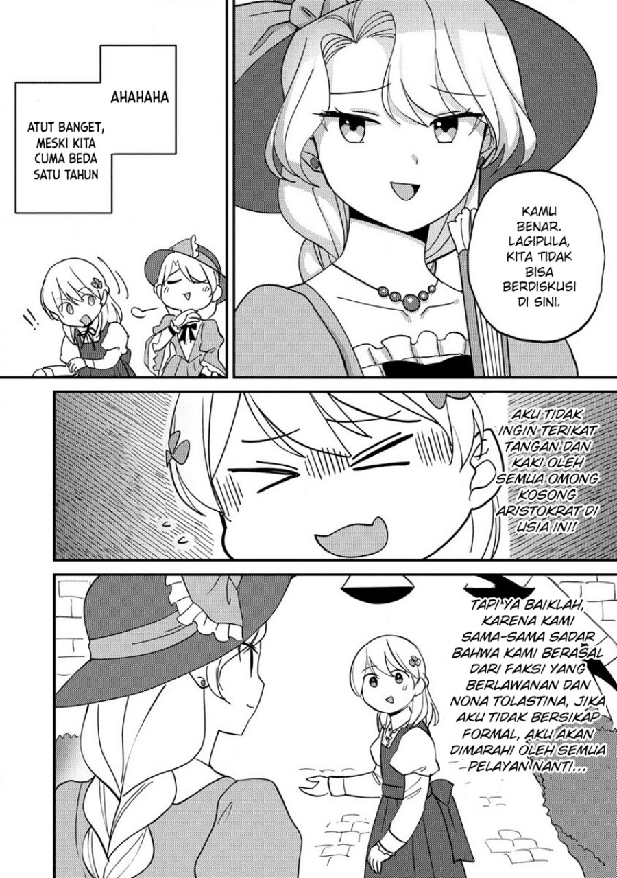 Koushaku Reijou ni Tensei shiteshimatta node, Mental Otome na Ore wa, Zenryoku de Onnanoko wo Tanoshimimasu Chapter 15 Bahasa Indonesia