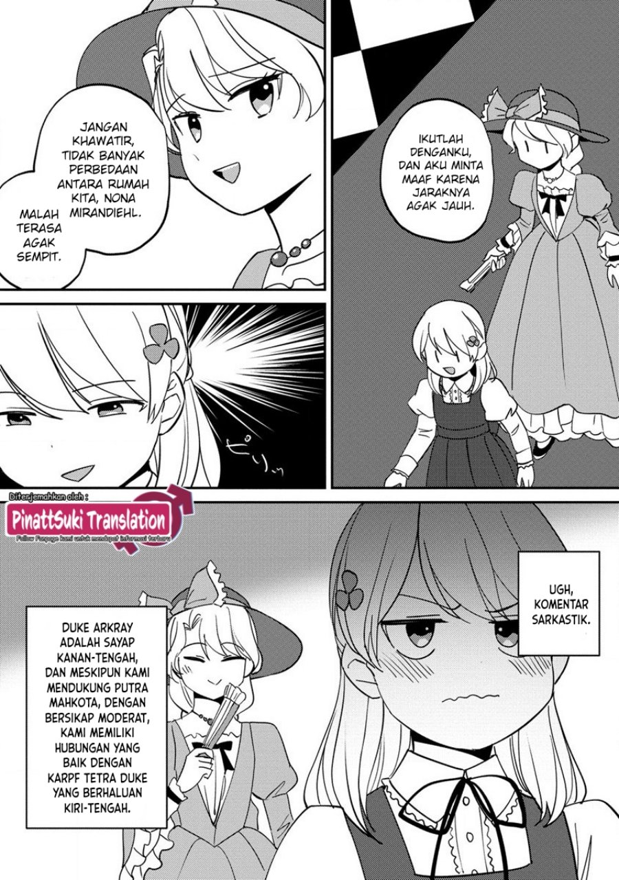 Koushaku Reijou ni Tensei shiteshimatta node, Mental Otome na Ore wa, Zenryoku de Onnanoko wo Tanoshimimasu Chapter 15 Bahasa Indonesia