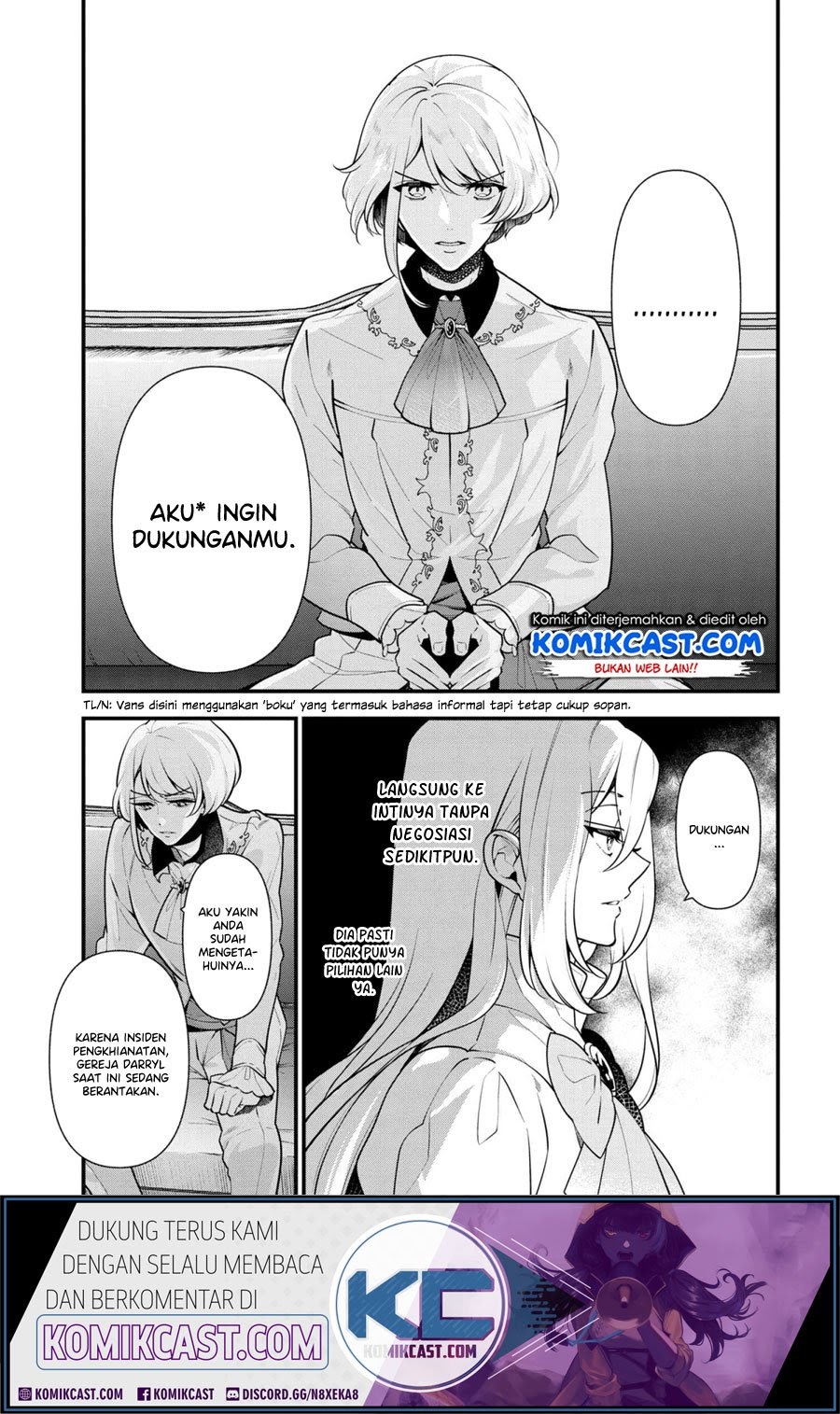 Koushaku Reijou no Tashinami Chapter 54 Bahasa Indonesia