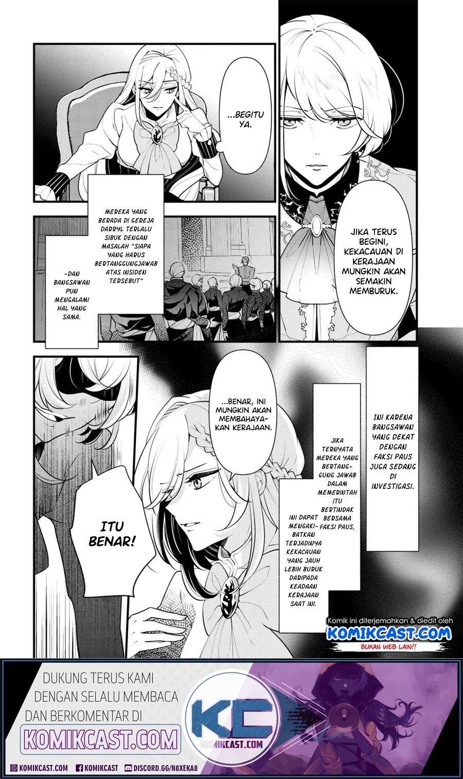 Koushaku Reijou no Tashinami Chapter 54 Bahasa Indonesia