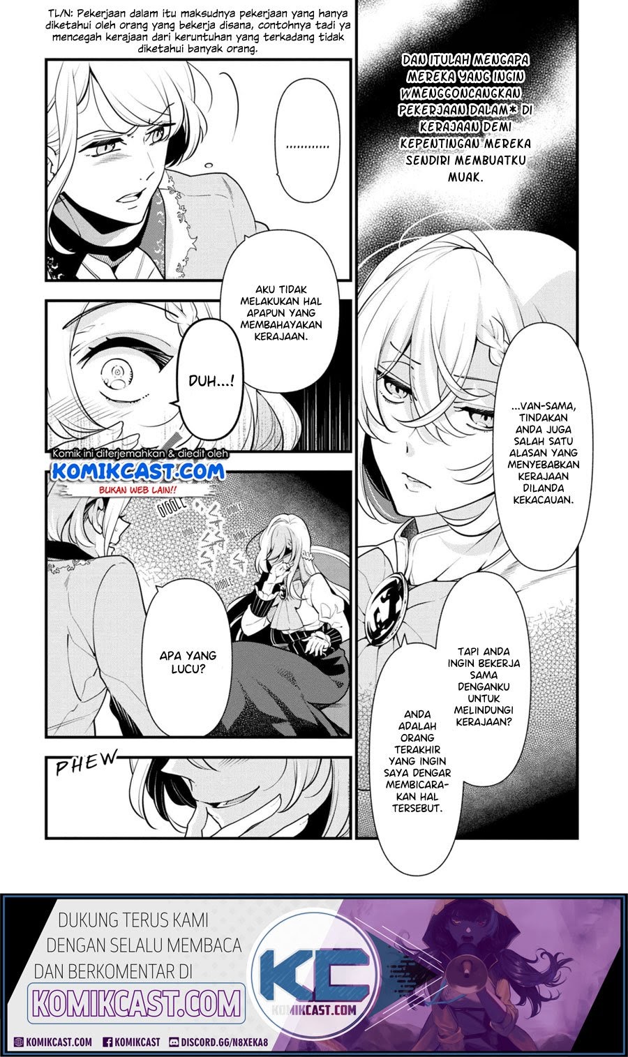 Koushaku Reijou no Tashinami Chapter 54 Bahasa Indonesia