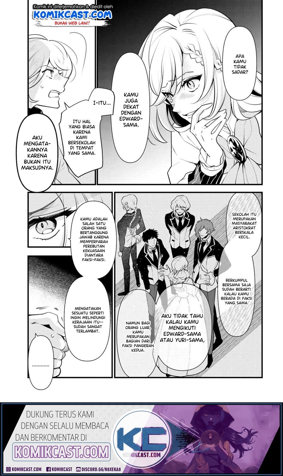 Koushaku Reijou no Tashinami Chapter 54 Bahasa Indonesia