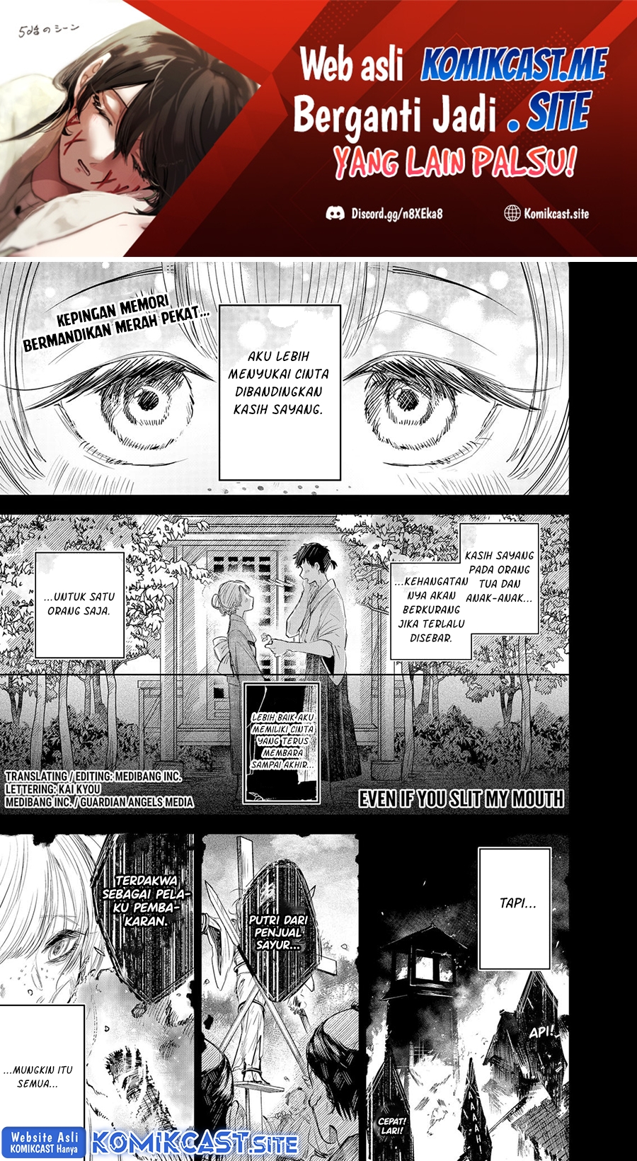 Kuchi ga Saketemo Kimi ni wa Chapter 56 Bahasa Indonesia