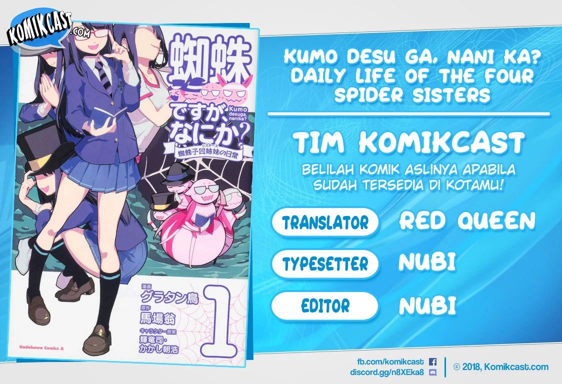 Kumo Desu ga, Nani ka? Daily Life of the Four Spider Sisters Chapter 27 Bahasa Indonesia