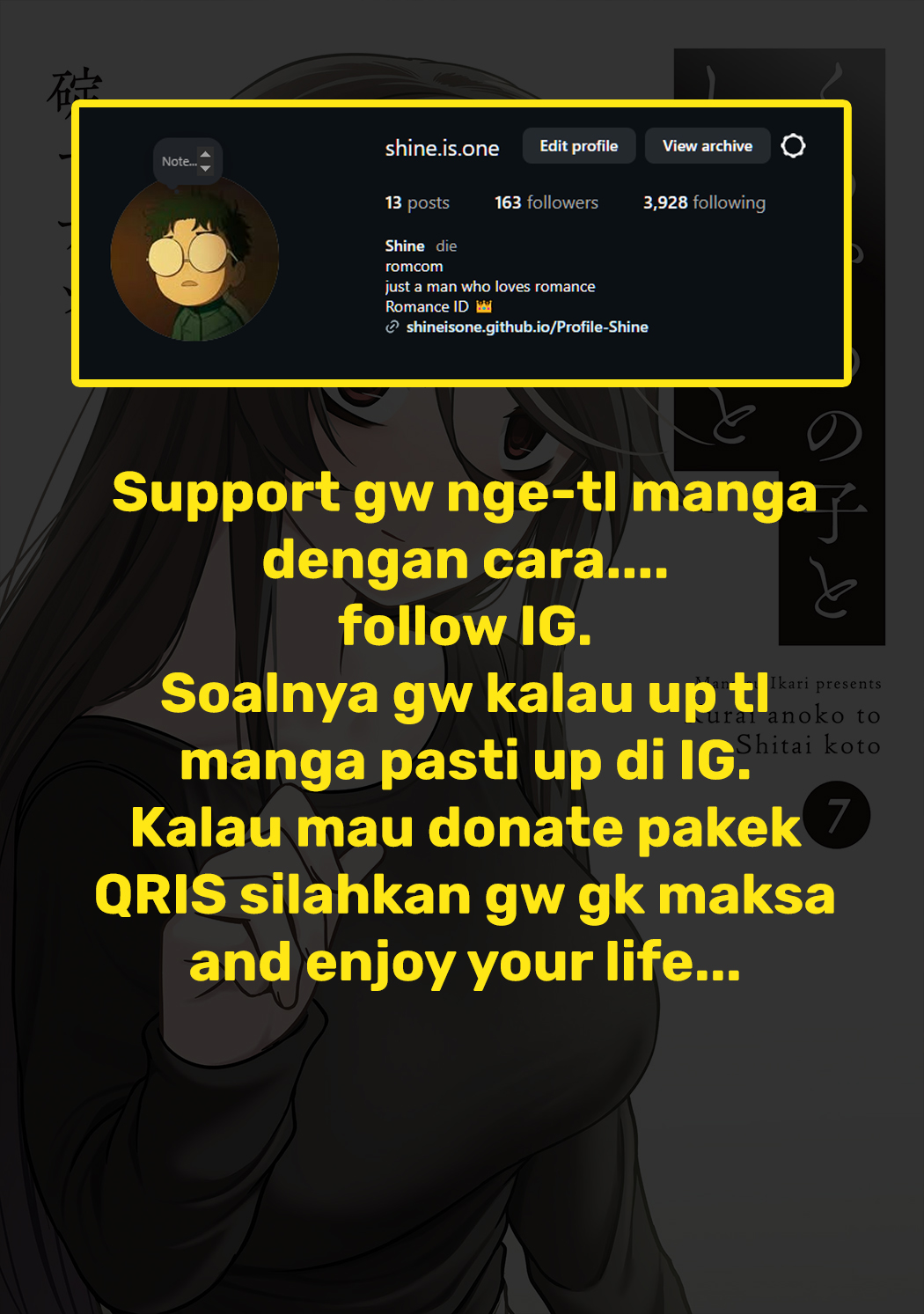 Kurai Anoko to Shitai koto Chapter 80 Bahasa Indonesia