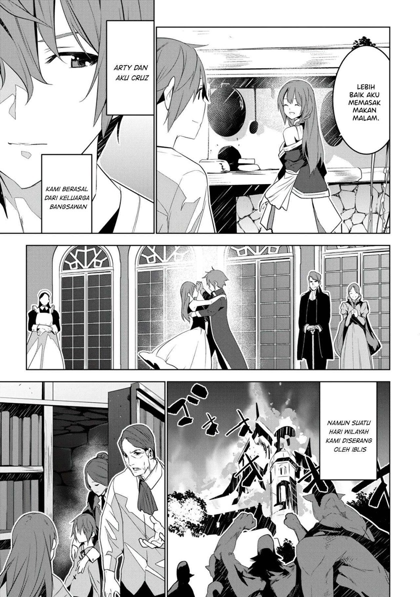 Kuro Elf ni Kawareta Ore no Danjon Seikatsu ~Sanshoku Furo To Jigoku-tsuki~ Chapter 01 Bahasa Indonesia