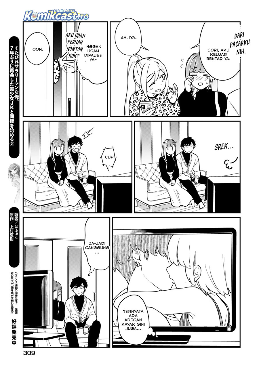 Kutabire Salarymen no Ore, 7nenburi ni Saikai shita Bishoujo JK to Dosei wo Hajimaru Chapter 19 Bahasa Indonesia