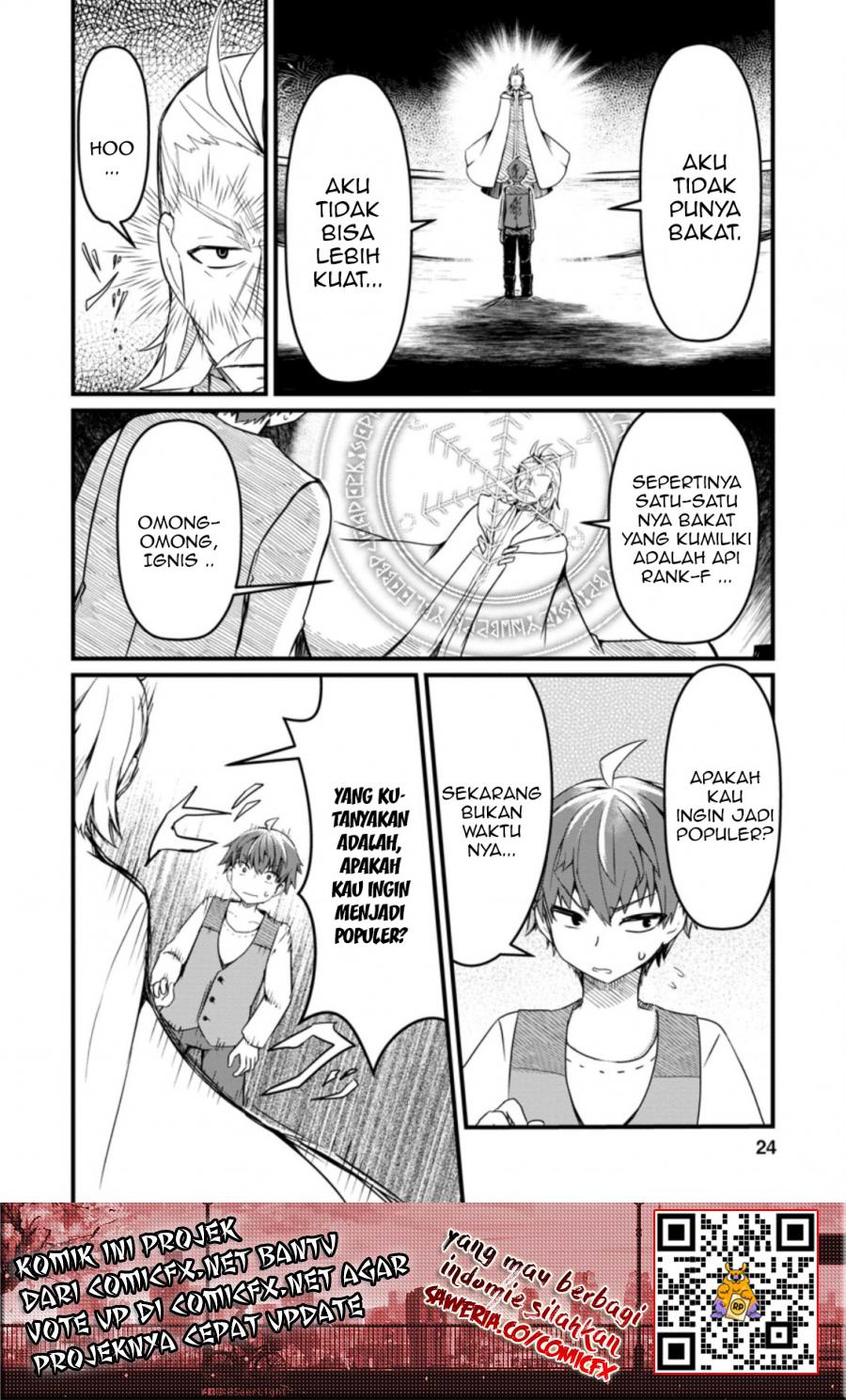 Kyokuten No Hono Majutsushi Fire Ball Shika Tsukaenai kedo, Motetai Isshin De Saikyo Ni Narimashita Chapter 01.2 Bahasa Indonesia