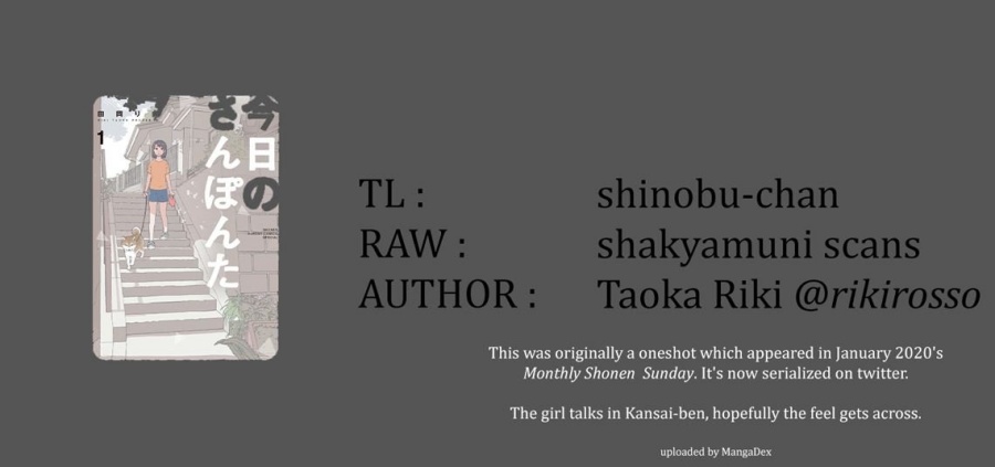 Kyou no Sanponta  Chapter 00 Bahasa Indonesia