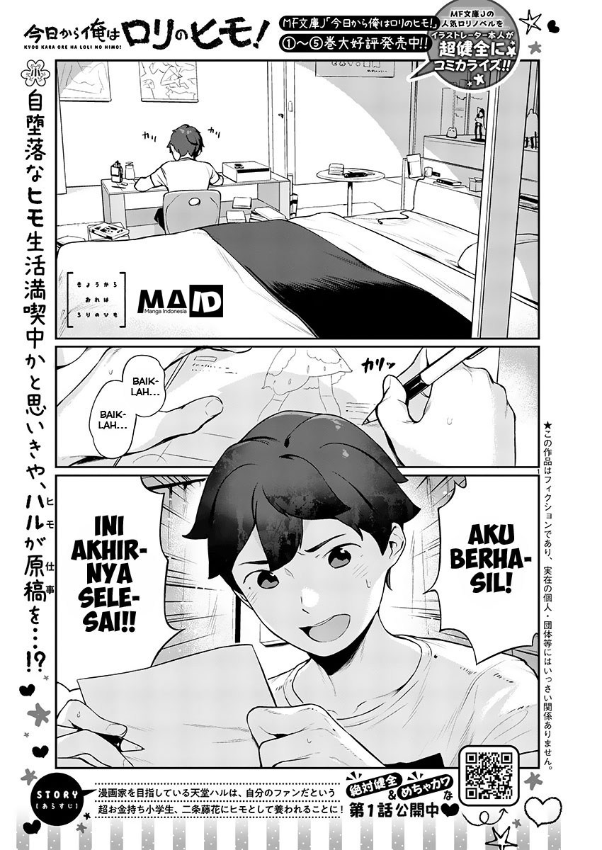 Kyou kara Ore wa Loli no Himo! Chapter 03 Bahasa Indonesia