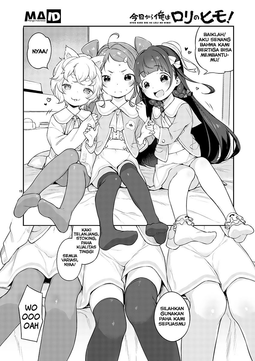 Kyou kara Ore wa Loli no Himo! Chapter 03 Bahasa Indonesia