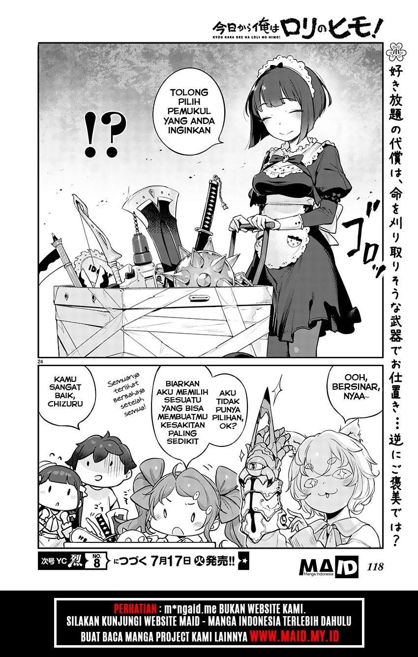 Kyou kara Ore wa Loli no Himo! Chapter 03 Bahasa Indonesia