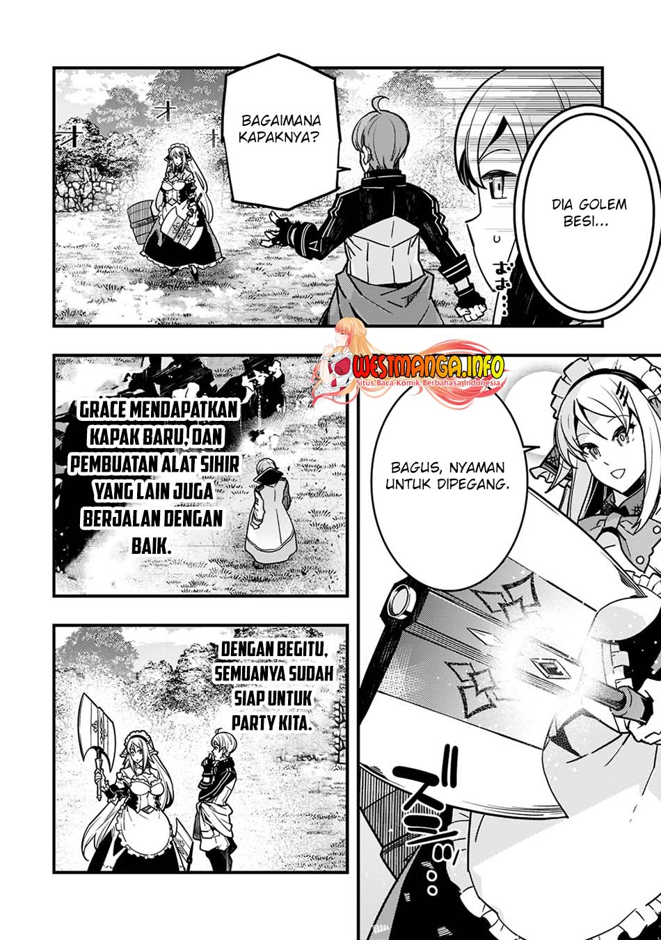 Kyoukai Meikyuu to Ikai no Majutsushi Chapter 54 Bahasa Indonesia