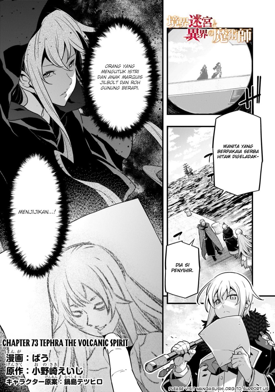 Kyoukai Meikyuu to Ikai no Majutsushi Chapter 73 Bahasa Indonesia