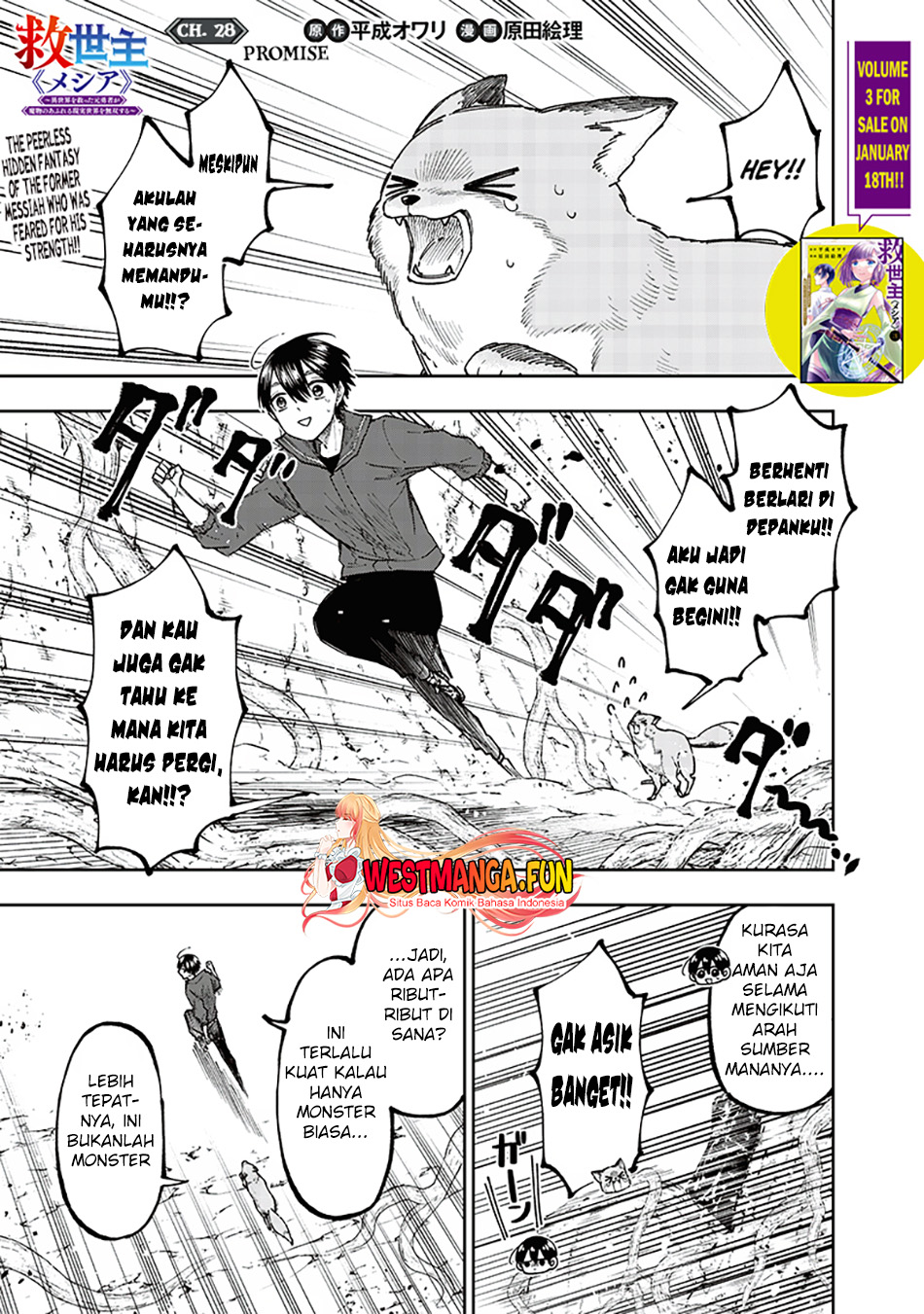 Kyuuseishu  ~Isekai wo Sukutta Moto Yuusha ga Mamono no Afureru Genjitsu Sekai wo Musou suru~ Chapter 28 Bahasa Indonesia