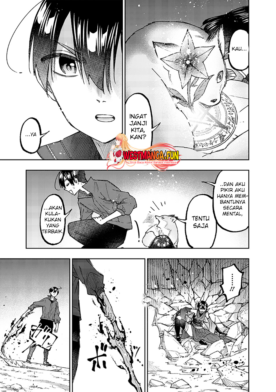 Kyuuseishu  ~Isekai wo Sukutta Moto Yuusha ga Mamono no Afureru Genjitsu Sekai wo Musou suru~ Chapter 28 Bahasa Indonesia