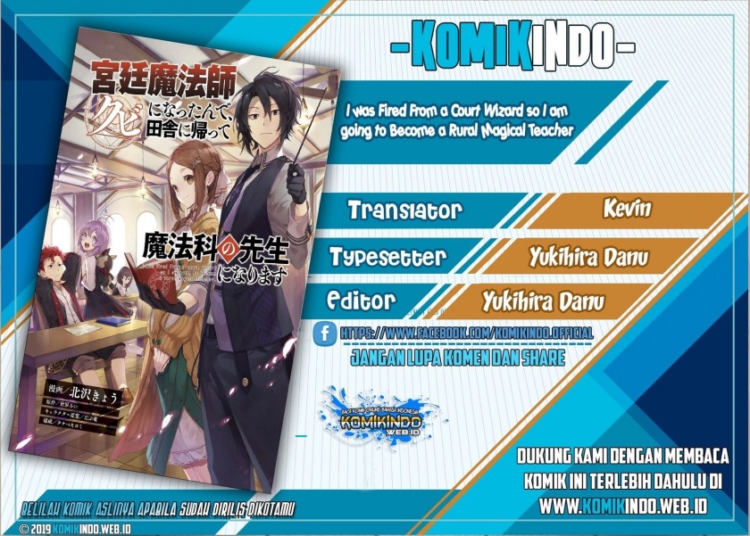 Kyuutei Mahou-shi Kubi ni Nattande, Inaka ni Kaette Mahou-ka no Sensei ni Narimasu Chapter 01.2 Bahasa Indonesia