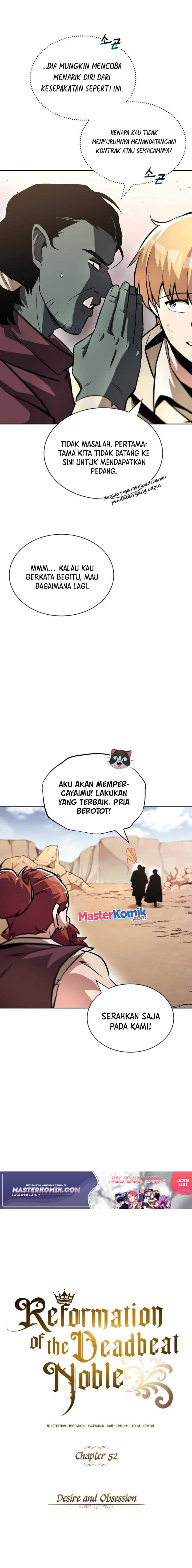 Lazy Prince Becomes a Genius (Reformation of the Deadbeat Noble) Chapter 52 Bahasa Indonesia