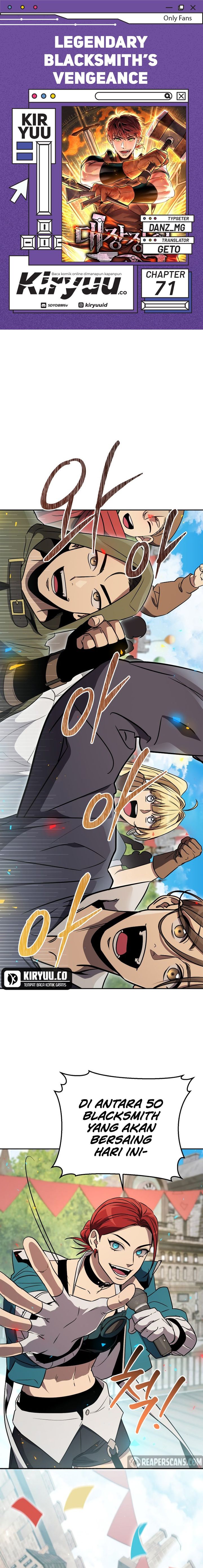 Legendary Blacksmith’s Vengeance Chapter 71 Bahasa Indonesia