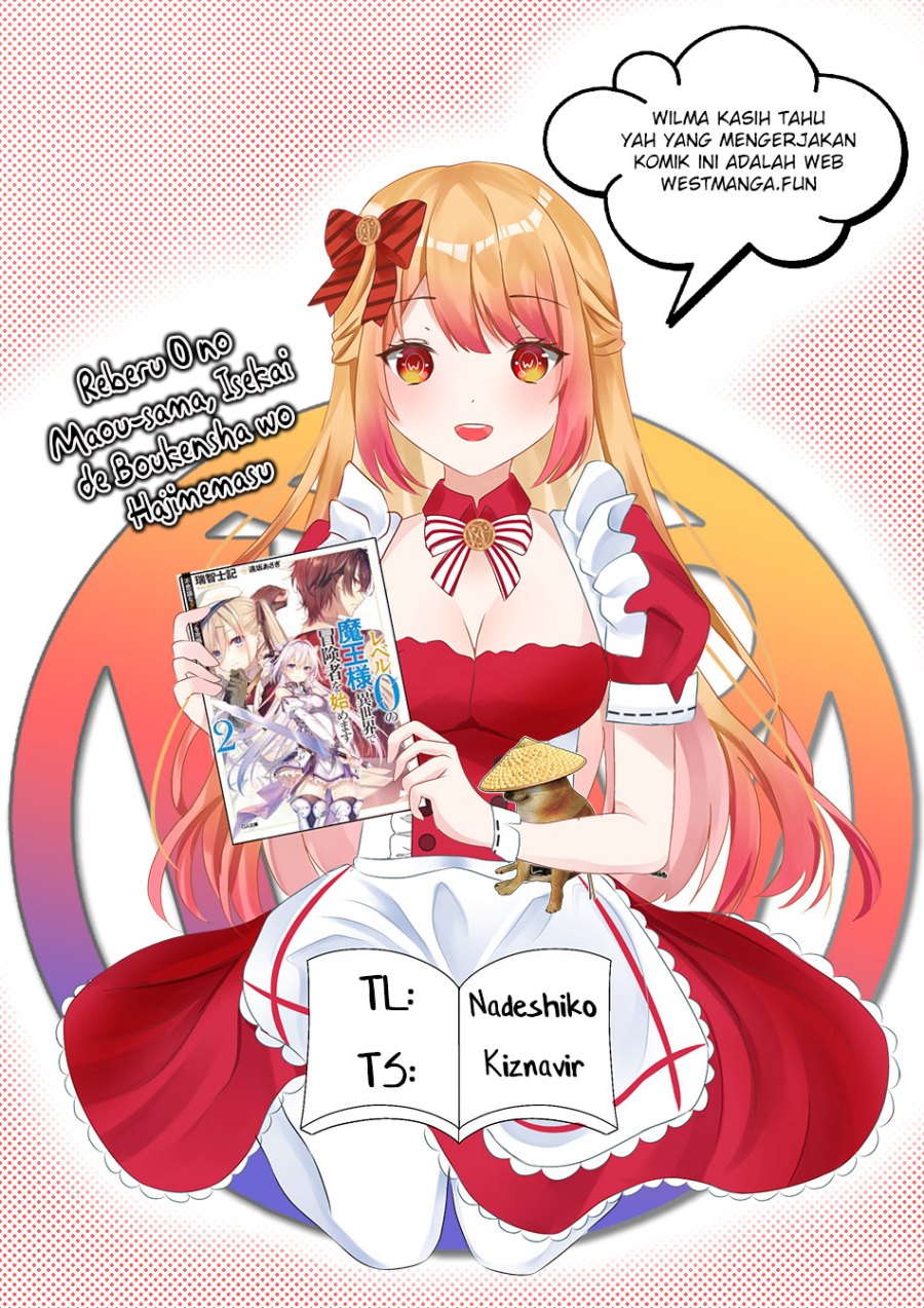 Level 0 Evil King Become the Adventurer In the New World (Reberu 0 no Maou-sama, Isekai de Boukensha wo Hajimemasu) Chapter 23 Bahasa Indonesia