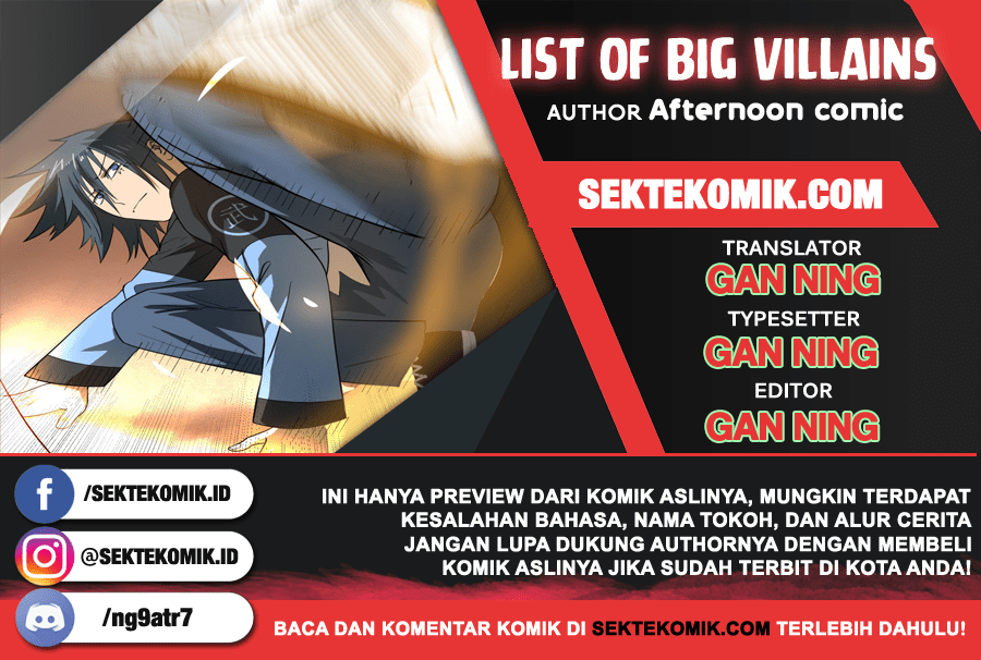 List of Big Villians chapter 36
