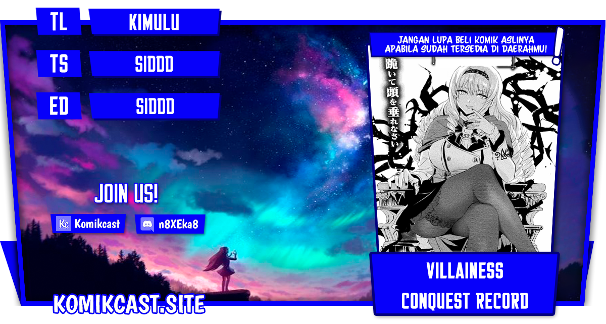 Listen to My Lady’s Story – Villainess Conquest Record – Chapter 02 Bahasa Indonesia