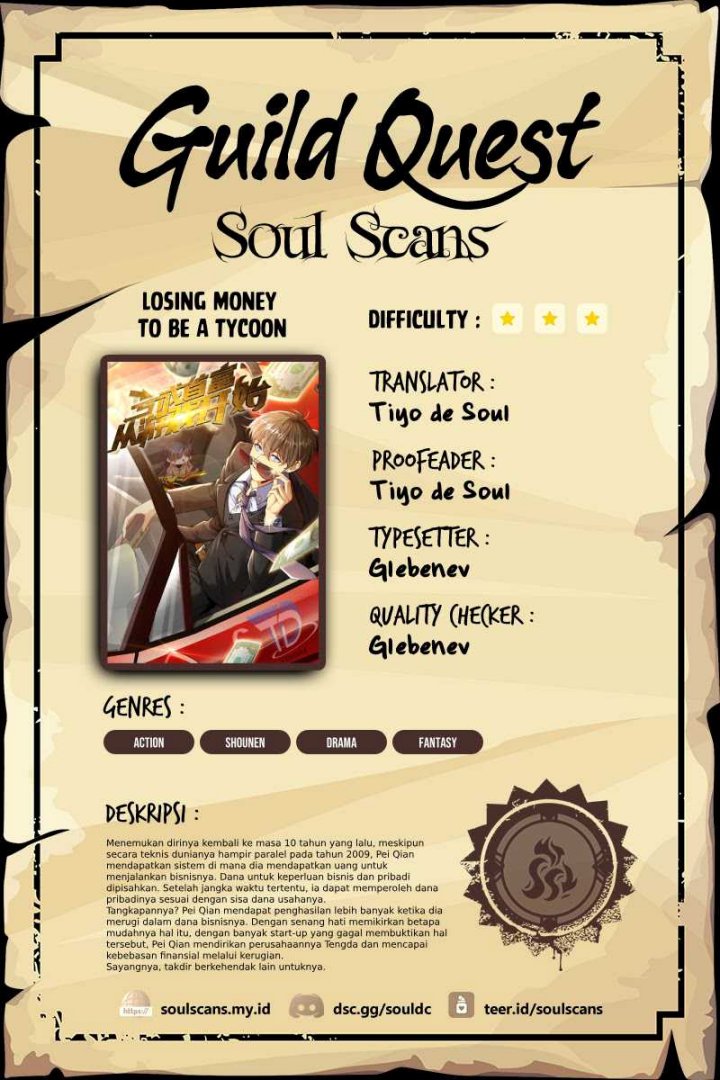 Losing Money to Be a Tycoon Chapter 111 Bahasa Indonesia