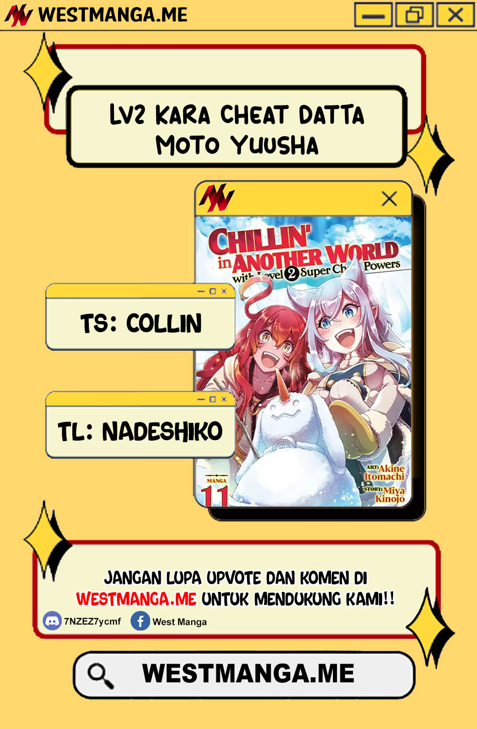 Lv2 kara Cheat datta Moto Yuusha Kouho no Mattari Isekai Life Chapter 66 Bahasa Indonesia