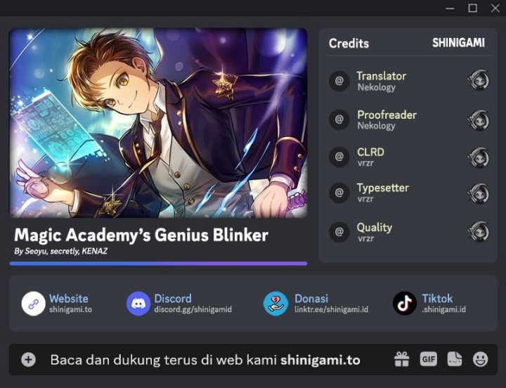 Magic Academy’s Genius Blinker Chapter 74 Bahasa Indonesia
