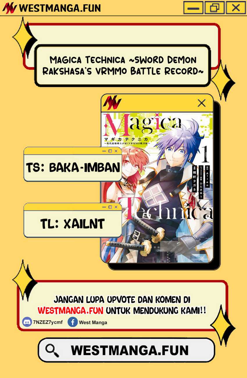 Magica Technica ~Sword Demon Rakshasa’s VRMMO Battle Record~ Chapter 06 Bahasa Indonesia