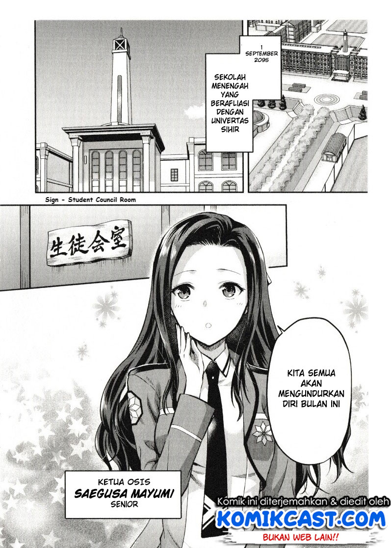Mahouka Koukou no Rettousei – Kaichou Senkyo-hen Chapter 01 Bahasa Indonesia