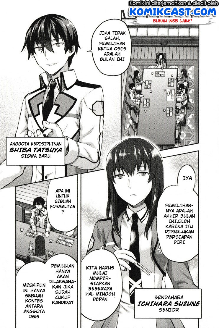 Mahouka Koukou no Rettousei – Kaichou Senkyo-hen Chapter 01 Bahasa Indonesia