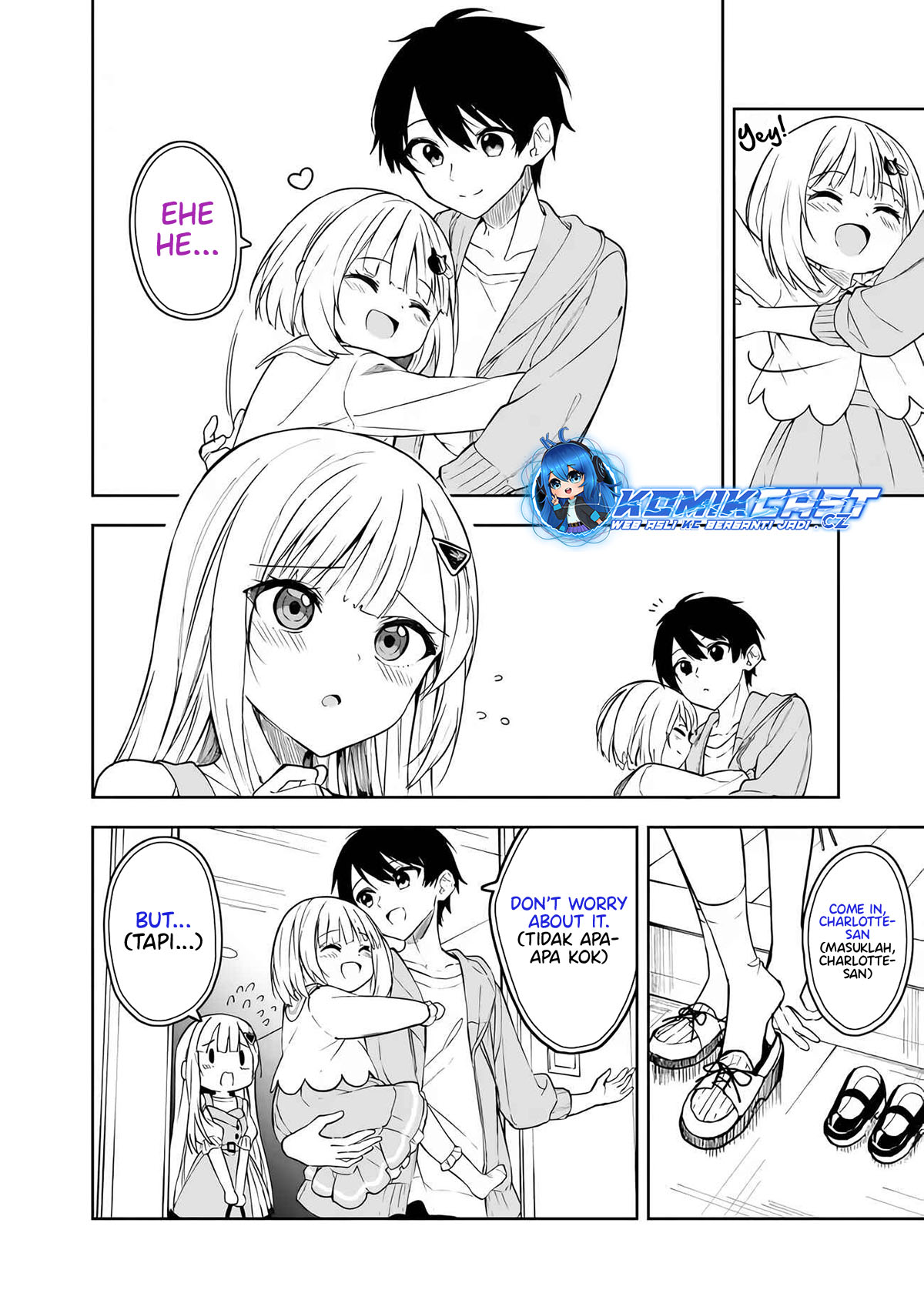 Maigo ni Natteita Youjo o Tasuketara, Otonari ni Sumu Bishoujo Ryuugakusei ga Ie ni Asobi ni Kuru You ni Natta Ken ni Tsuite Chapter 07 Bahasa Indonesia