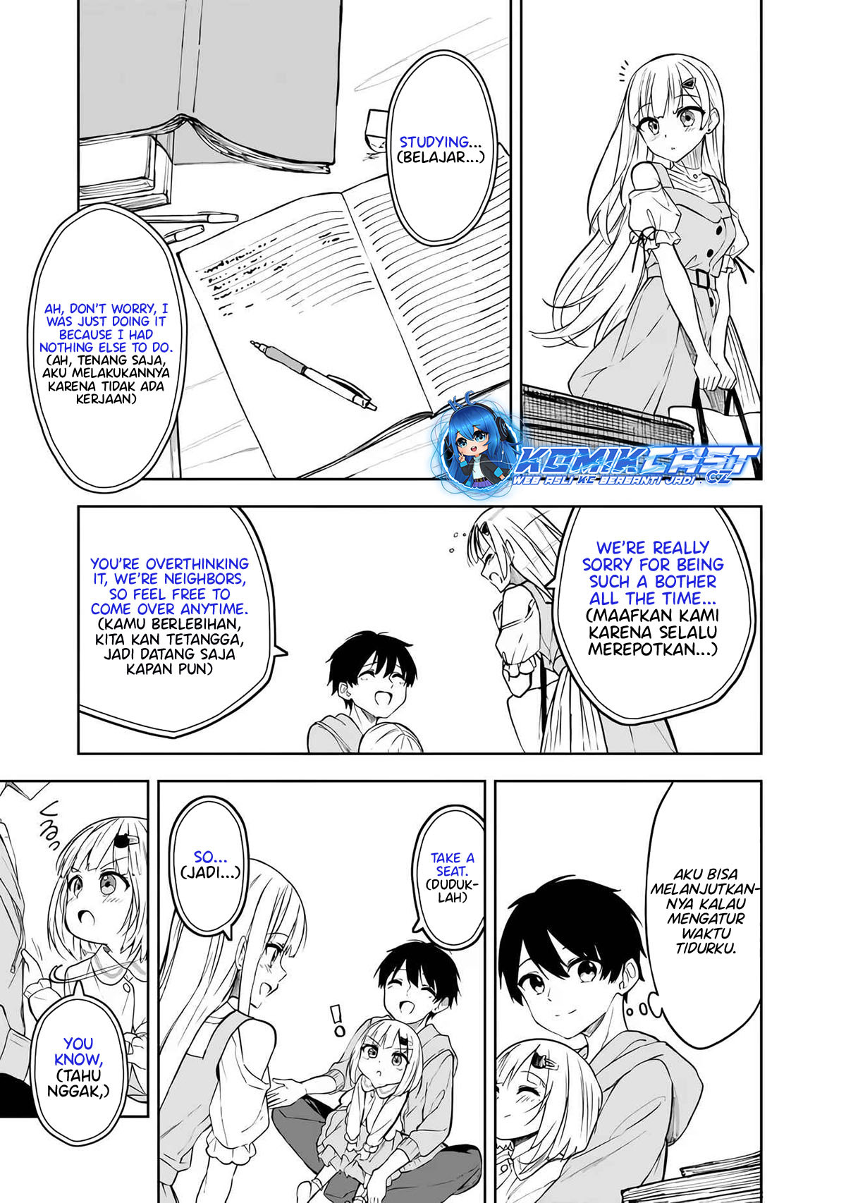 Maigo ni Natteita Youjo o Tasuketara, Otonari ni Sumu Bishoujo Ryuugakusei ga Ie ni Asobi ni Kuru You ni Natta Ken ni Tsuite Chapter 07 Bahasa Indonesia