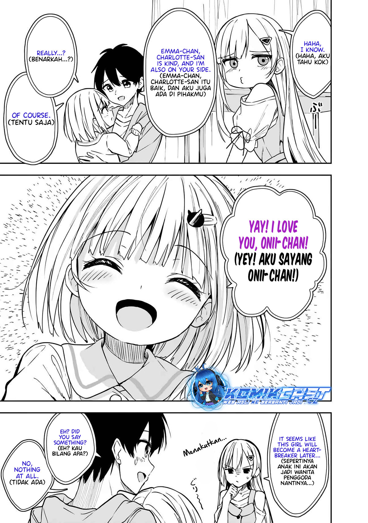 Maigo ni Natteita Youjo o Tasuketara, Otonari ni Sumu Bishoujo Ryuugakusei ga Ie ni Asobi ni Kuru You ni Natta Ken ni Tsuite Chapter 07 Bahasa Indonesia