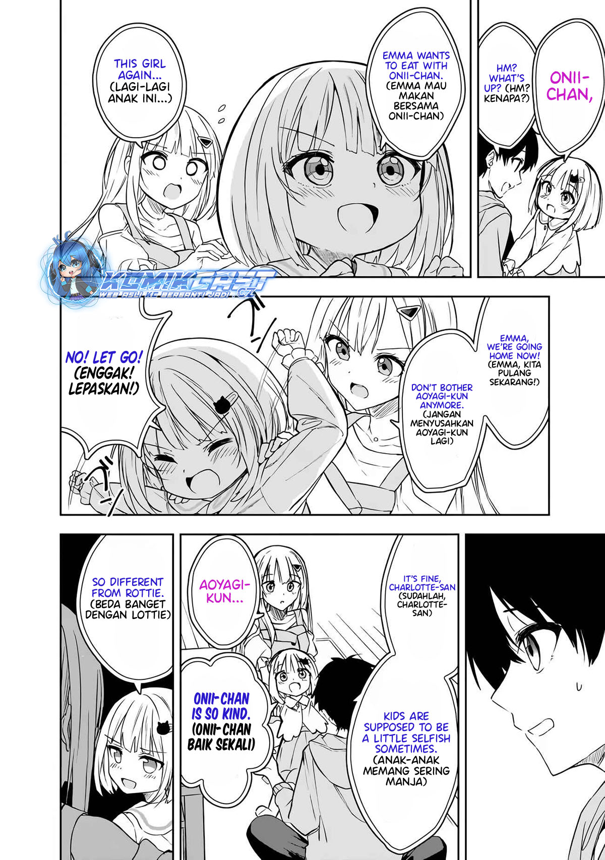 Maigo ni Natteita Youjo o Tasuketara, Otonari ni Sumu Bishoujo Ryuugakusei ga Ie ni Asobi ni Kuru You ni Natta Ken ni Tsuite Chapter 07 Bahasa Indonesia
