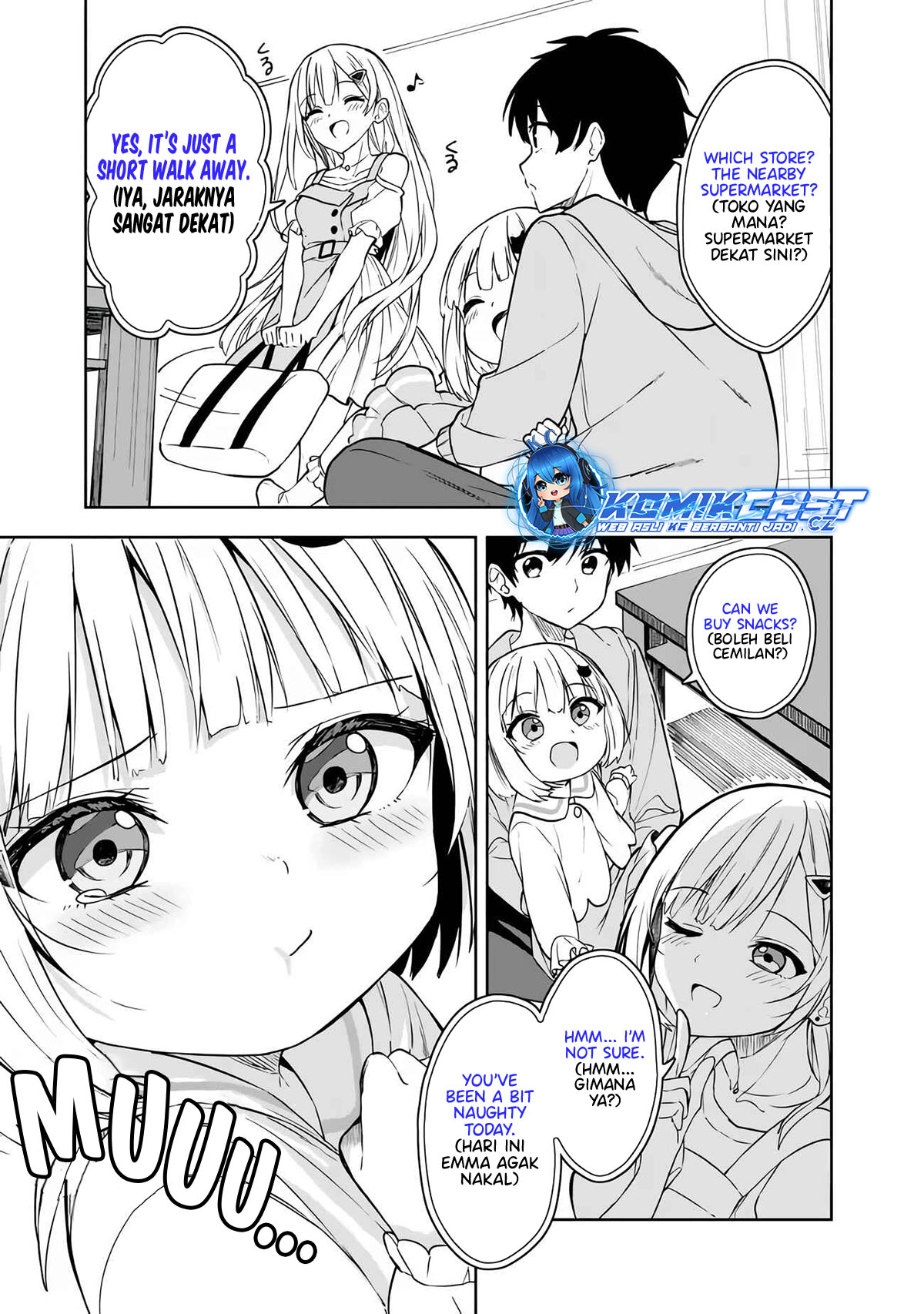 Maigo ni Natteita Youjo o Tasuketara, Otonari ni Sumu Bishoujo Ryuugakusei ga Ie ni Asobi ni Kuru You ni Natta Ken ni Tsuite Chapter 07 Bahasa Indonesia