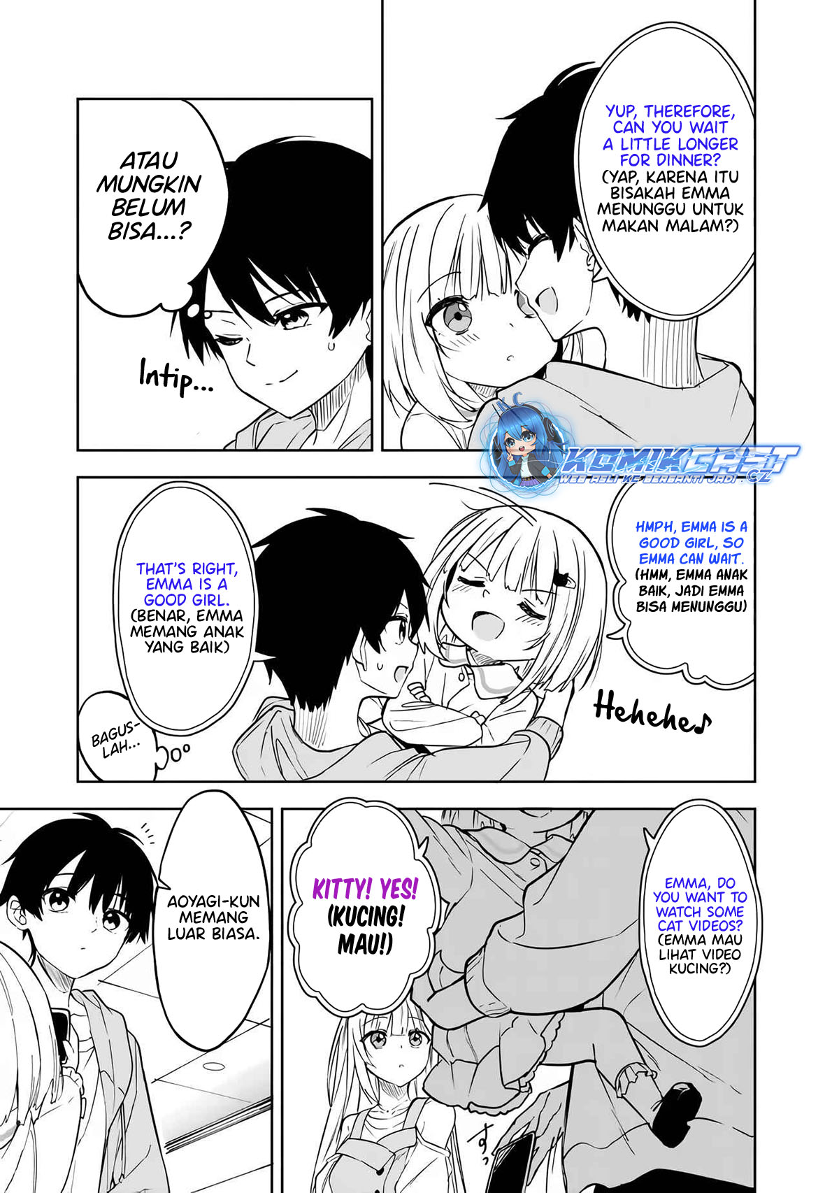 Maigo ni Natteita Youjo o Tasuketara, Otonari ni Sumu Bishoujo Ryuugakusei ga Ie ni Asobi ni Kuru You ni Natta Ken ni Tsuite Chapter 07 Bahasa Indonesia