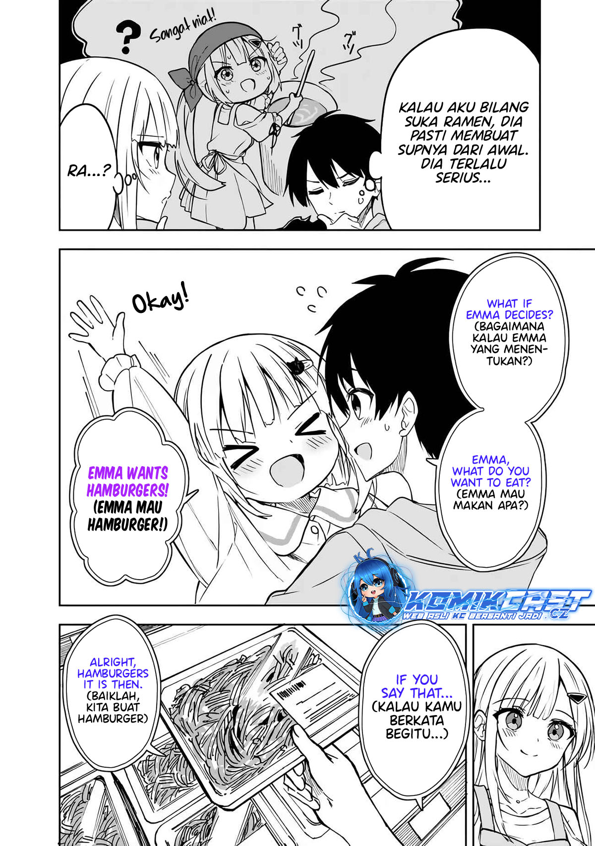 Maigo ni Natteita Youjo o Tasuketara, Otonari ni Sumu Bishoujo Ryuugakusei ga Ie ni Asobi ni Kuru You ni Natta Ken ni Tsuite Chapter 07 Bahasa Indonesia