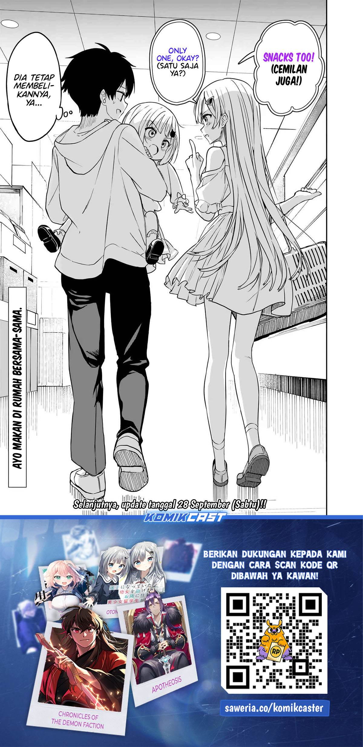 Maigo ni Natteita Youjo o Tasuketara, Otonari ni Sumu Bishoujo Ryuugakusei ga Ie ni Asobi ni Kuru You ni Natta Ken ni Tsuite Chapter 07 Bahasa Indonesia