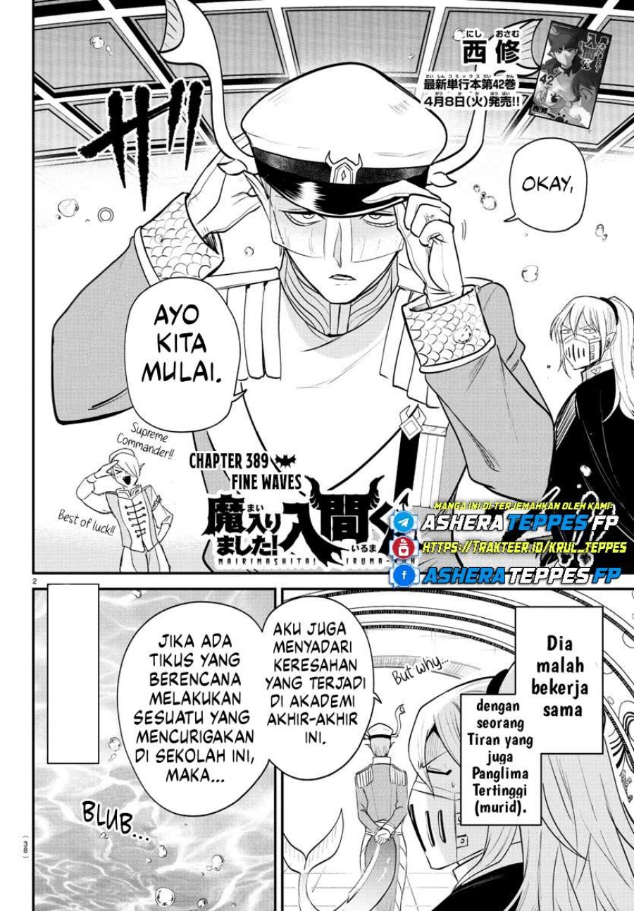 Mairimashita! Iruma-kun Chapter 389 Bahasa Indonesia