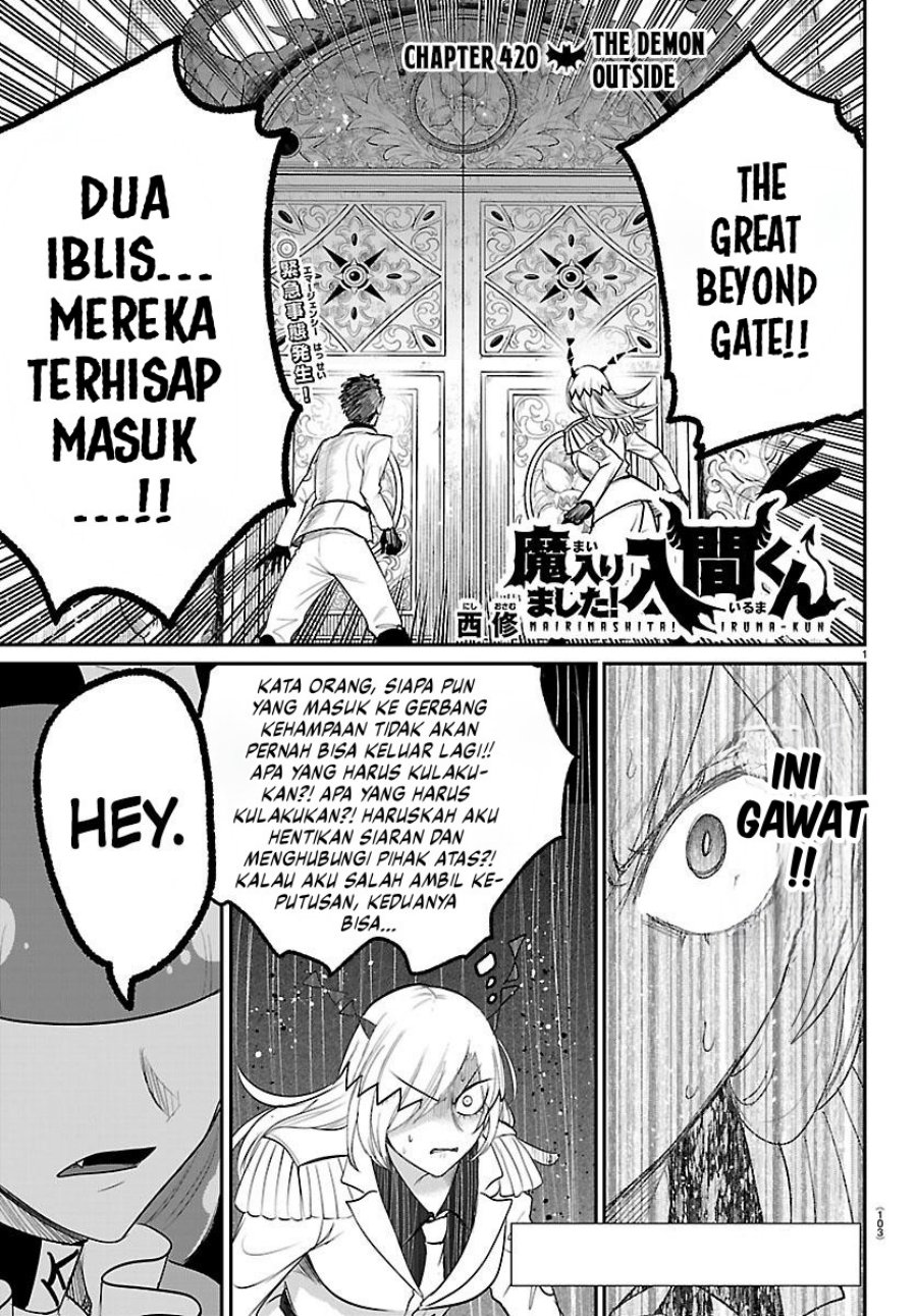 Mairimashita! Iruma-kun Chapter 420 Bahasa Indonesia